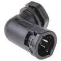 PMA Angled Black Conduit Fitting 12 mm Nominal Size M16 Thread Polyamide 6 IP66 ALWD-M162