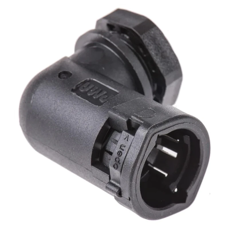 PMA Angled Black Conduit Fitting 12 mm Nominal Size M16 Thread Polyamide 6 IP66 ALWD-M162