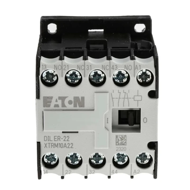 Eaton DILER Contactor Relay, 24V AC Coil, 4-Pole, 3A Contact Current, 2 NO/2 NC, 400V AC, DIN Rail 010344 DILER-22(24V50HZ)