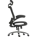 RS PRO Black Mesh Executive Office Chair 150 kg Weight Capacity 180-9716