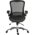 RS PRO Black Mesh Executive Office Chair 150 kg Weight Capacity 180-9716