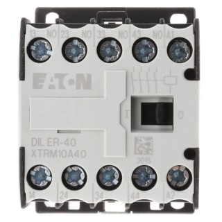 Eaton DILER Contactor, 24V DC Coil, 4-Pole, 3 A Contact Current, 400V AC Contact Voltage, DIN Rail 010094 DILER-40(24V50HZ)