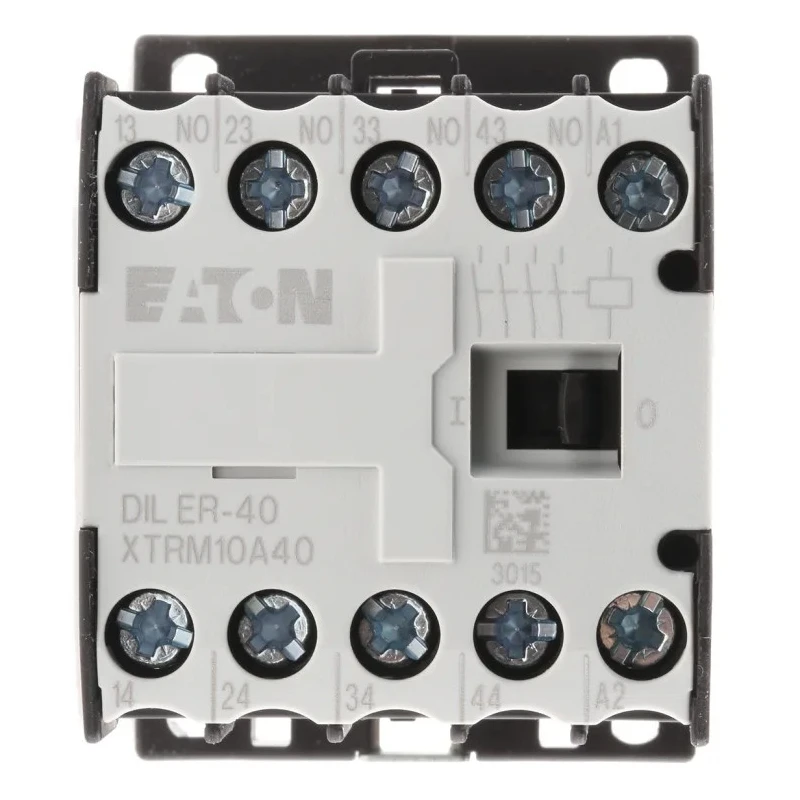 Eaton DILER Contactor, 24V DC Coil, 4-Pole, 3 A Contact Current, 400V AC Contact Voltage, DIN Rail 010094 DILER-40(24V50HZ)