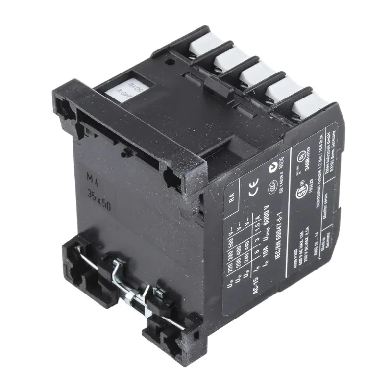 Eaton DILER Contactor, 4-Pole, 3 A, 240V AC Coil, 400V AC Contact Voltage, Screw Terminal, DIN 010138 DILER-22(240V50HZ)