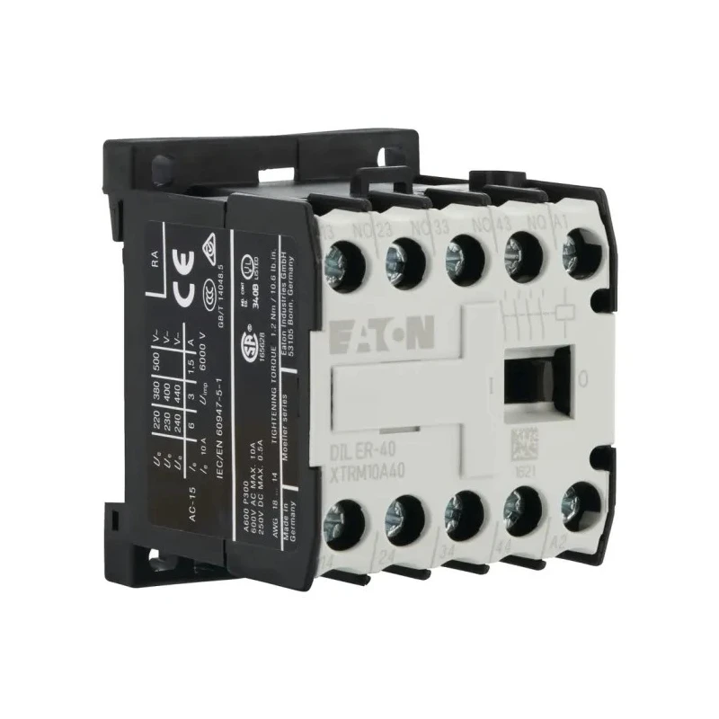 Eaton DILER Contactor Relay 240V AC Coil 4-Pole 3A Contact Current 400V AC 010478 DILER-40(240V50HZ)
