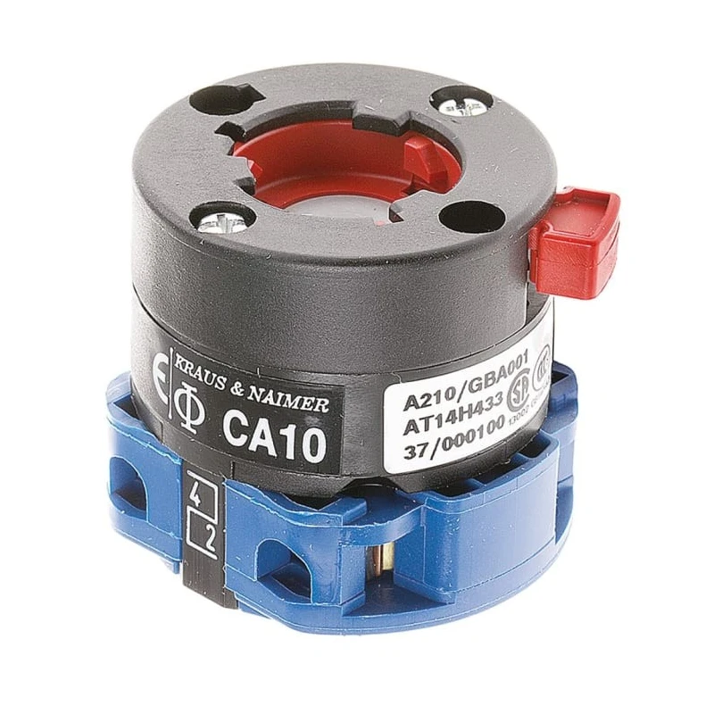 Kraus & Naimer 3 Position 60 ° Rotary Knob Actuator Panel Mount 20A CA10.A210/GBA001.*FT