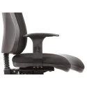 RS PRO Black Fabric Typist Chair Adjustable Height Wheeled Back Adjustable Arms Adjustable BS 5459-2:2000 180-9718