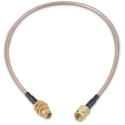 Wurth Elektronik SMA Series RG316 152.4 mm Coaxial Cable 50 Ω, White, Terminated RG316