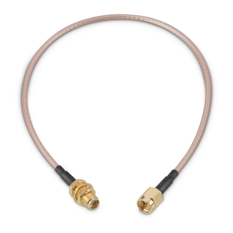 Wurth Elektronik SMA Series RG316 152.4 mm Coaxial Cable 50 Ω, White, Terminated RG316