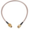 Wurth Elektronik SMA Series RG316 152.4 mm Coaxial Cable 50 Ω, White, Terminated RG316