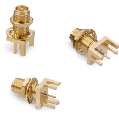 Wurth Elektronik WR-RPSMA Series Coaxial Connector Edge Female SMA 50 Ω Straight Body Solder 63012242124506
