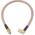 Wurth Elektronik SMA Series RG142 White Polytetrafluoroethylene Jacketed 152.4 mm 50 Ω Terminated Coaxial Cable RG142