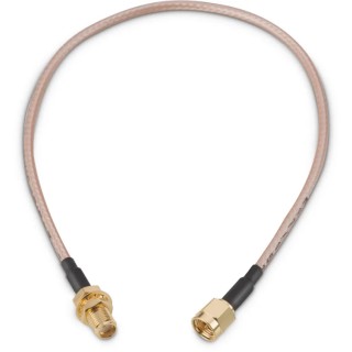 Wurth Elektronik SMA Series RG316 Coaxial Cable 152.4 mm Length 50 Ω 250V AC White Jacket Terminated RG316