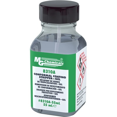 MG Chemicals Clear Acrylic Conformal Coating Remover Gel Bottle 55 ml -10°C to 40°C 8310A-55ML
