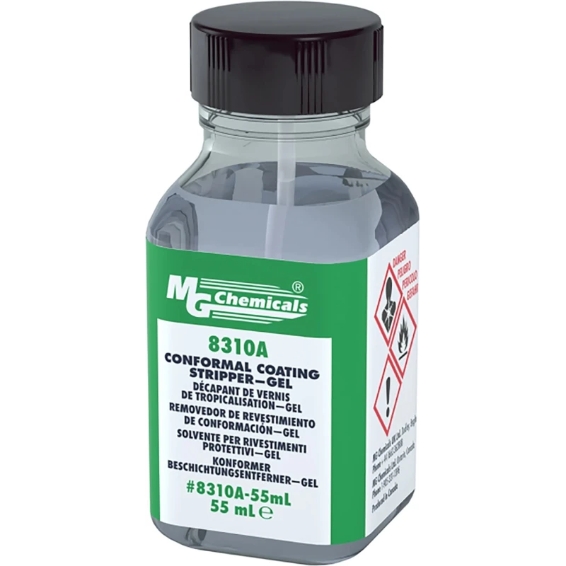 MG Chemicals Clear Acrylic Conformal Coating Remover Gel Bottle 55 ml -10°C to 40°C 8310A-55ML