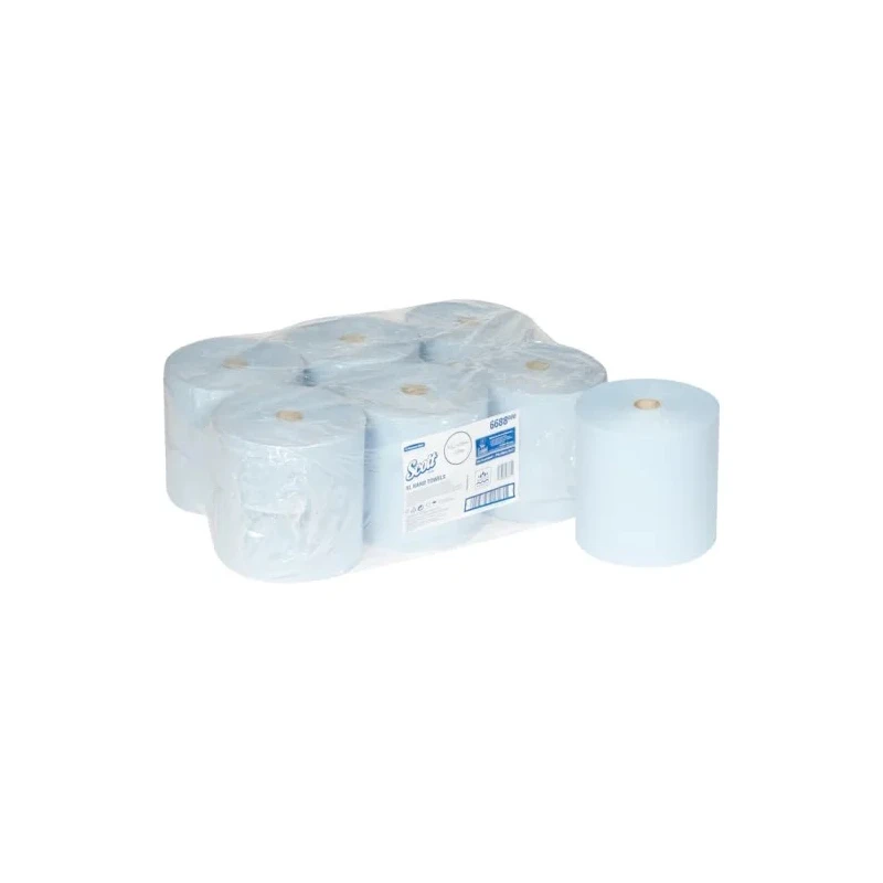 SCOTT Roll Hand Towels 1 Ply Blue Paper Towel Roll 3540000 x 200 mm Sheet Size 6 Sheets 6688