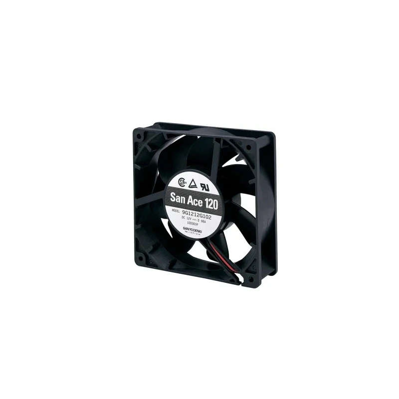 Sanyo Denki 9G Series Axial Fan 24V DC 8.16W 340mA Max 120x120x38mm 200.4 m³/h 6300 RPM 9G1224E1D011