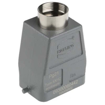 HARTING Han B Range Heavy Duty Power Connector Hood 1 Lever Die Cast Aluminium IP65 Germany 09300060442