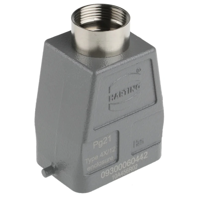 HARTING Han B Range Heavy Duty Power Connector Hood 1 Lever Die Cast Aluminium IP65 Germany 09300060442