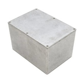 Deltron Flanged Aluminium Enclosure 459 Series IP54 Grey Blue Black 106 mm x 172 mm x 121 mm 