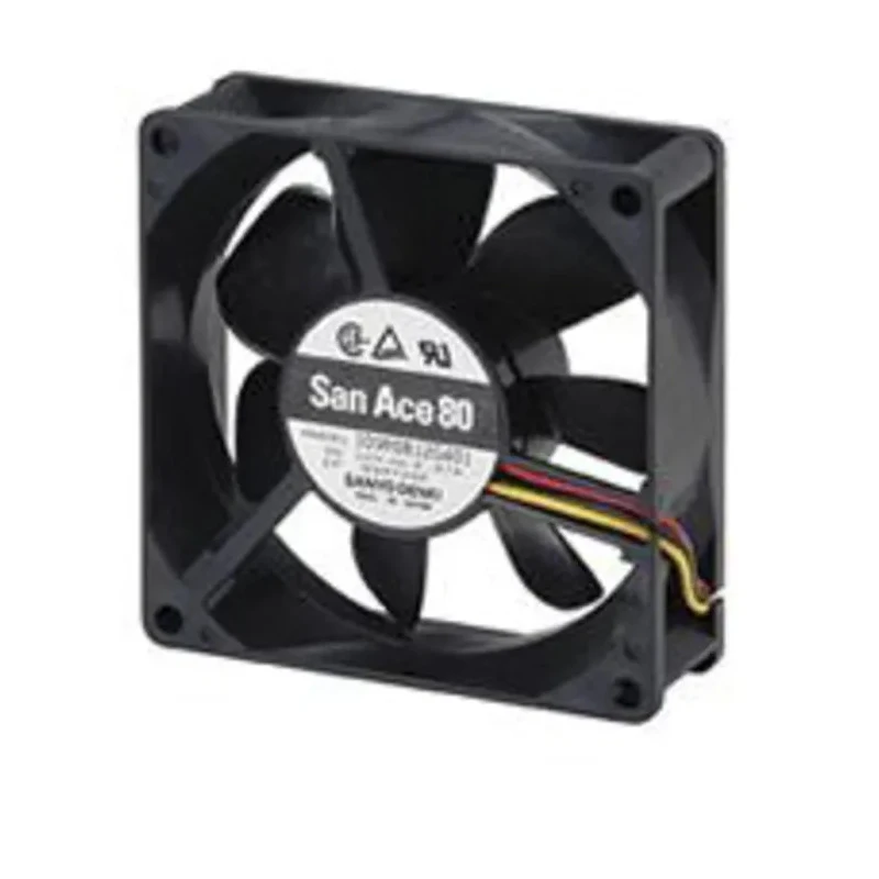Sanyo Denki 109R Series Axial Fan 12V DC 2.16W 180mA 72m³/h 80mm x 80mm x 25mm 109R0812S401