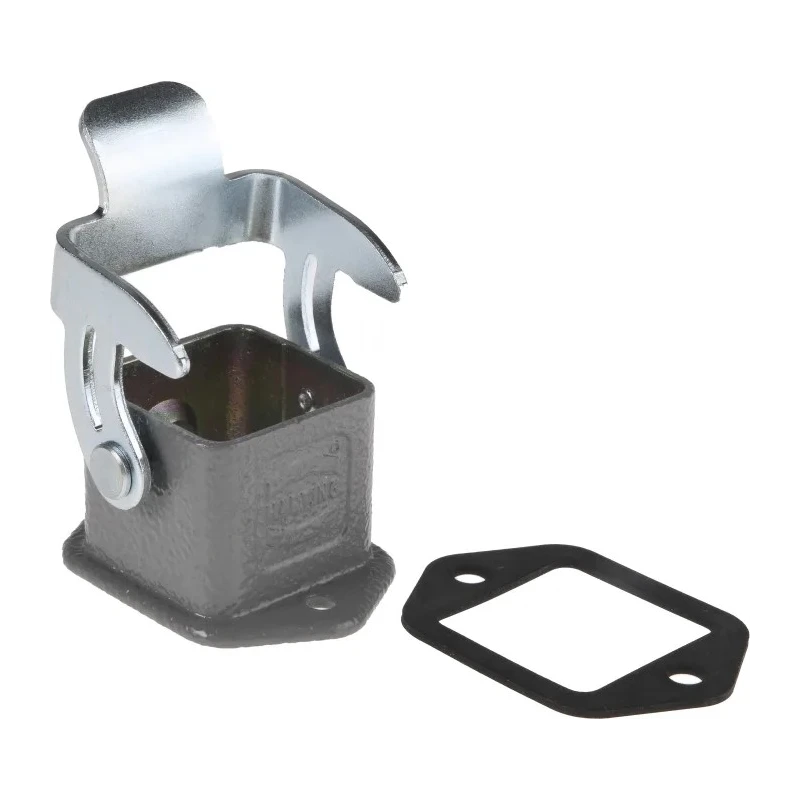 HARTING Han A Range Heavy Duty Power Connector Housing Bulkhead Mount Die Cast Zinc IP67, IP65, IP44 3A 09200030301