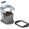 HARTING Han A Range Heavy Duty Power Connector Housing Bulkhead Mount Die Cast Zinc IP67, IP65, IP44 3A 09200030301