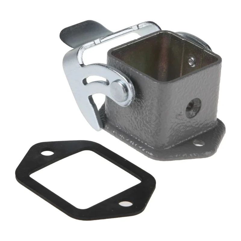 HARTING Han A Range Heavy Duty Power Connector Housing Bulkhead Mount Die Cast Zinc IP67, IP65, IP44 3A 09200030301