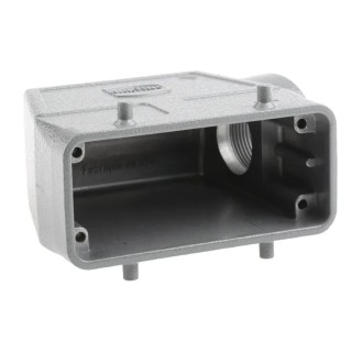 HARTING Han B Range Heavy Duty Power Connector Hood 2 Lever, Size 16B, Die Cast Aluminium Body, IP65, Model 09300160520