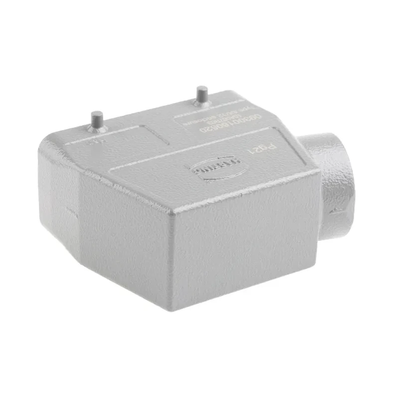 HARTING Han B Range Heavy Duty Power Connector Hood 2 Lever, Size 16B, Die Cast Aluminium Body, IP65, Model 09300160520