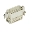 HARTING Heavy Duty Power Connector Insert 16A 600V Han A Series Male 10 Contacts 09200102612
