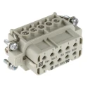 HARTING Heavy Duty Power Connector Insert 16A 600V Han A Series Female 10 Contacts 09200102812