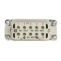 HARTING Heavy Duty Power Connector Insert 16A 600V Han A Series Female 10 Contacts 09200102812