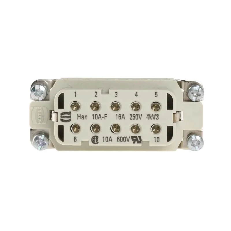 HARTING Heavy Duty Power Connector Insert 16A 600V Han A Series Female 10 Contacts 09200102812