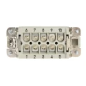 HARTING Heavy Duty Power Connector Insert 16A 600V Han A Series Female 10 Contacts 09200102812