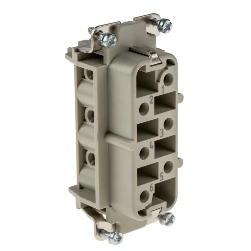 HARTING Heavy Duty Power Connector Insert 35A 690V Han HSB Series Female 7 Contacts 09310062701