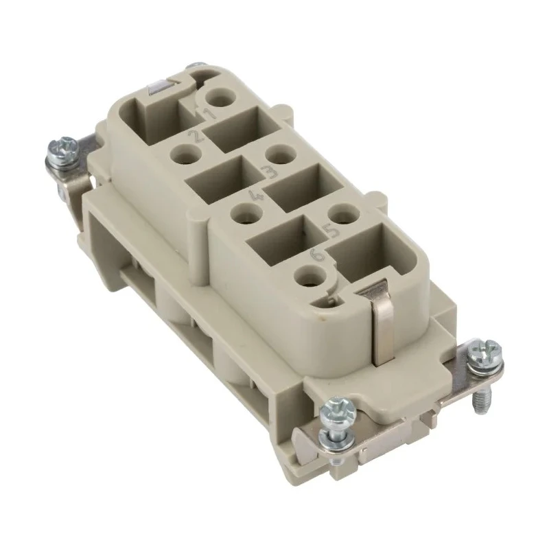 HARTING Heavy Duty Power Connector Insert 35A 690V Han HSB Series Female 7 Contacts 09310062701