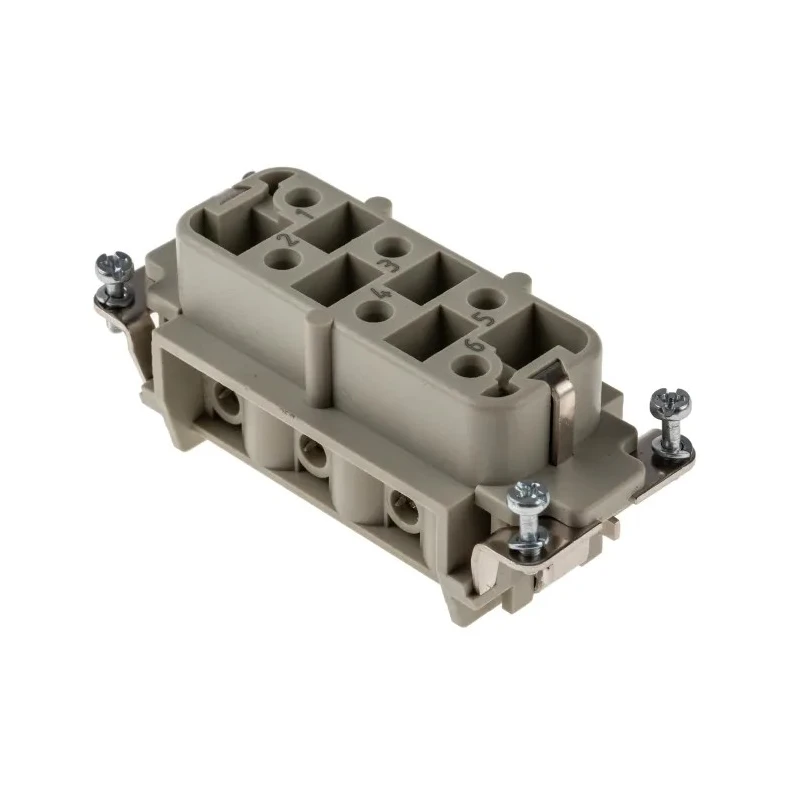 HARTING Heavy Duty Power Connector Insert 35A 690V Han HSB Series Female 7 Contacts 09310062701