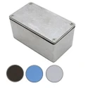 Deltron Blue Aluminium Flanged General Purpose Enclosure 55 mm x 115 mm x 65 mm IP66 454 Series 