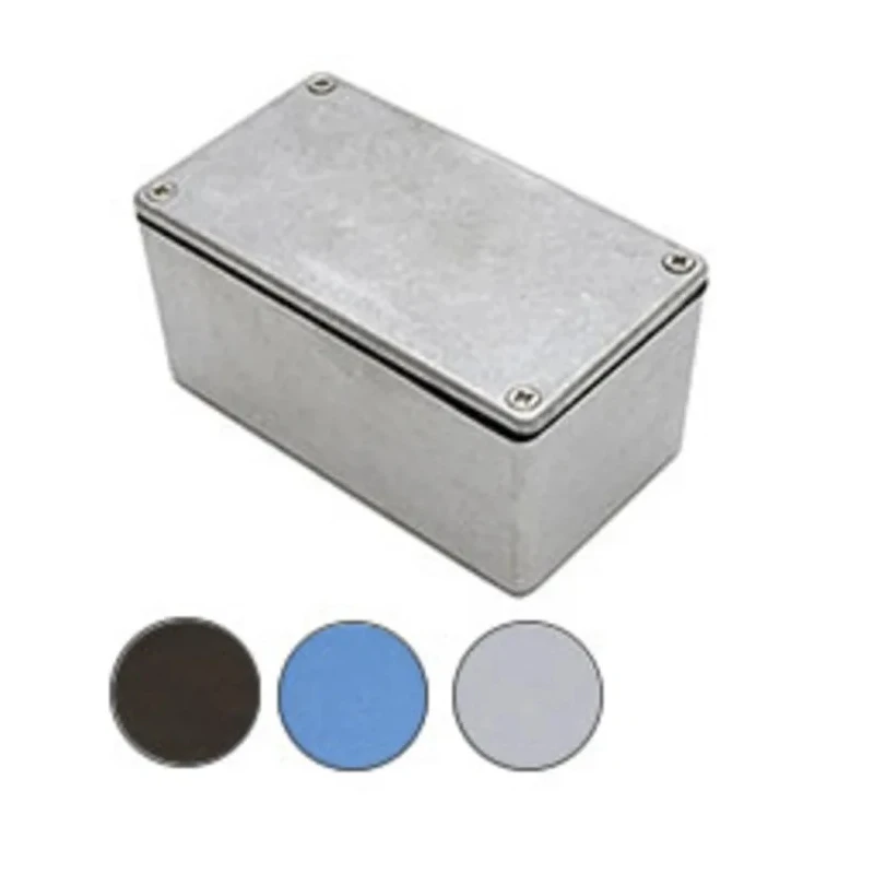 Deltron Blue Aluminium Flanged General Purpose Enclosure 55 mm x 115 mm x 65 mm IP66 454 Series 