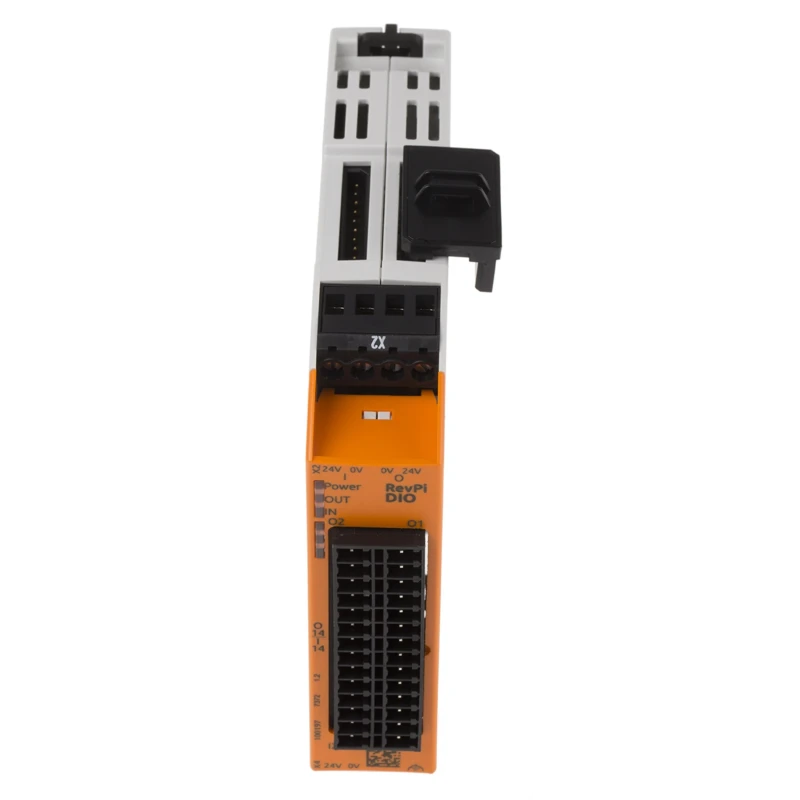 Revolution PI RevPI DIO 14IO Series PLC I/O Module with 14 Digital Inputs and Outputs, IP20, 12/24V DC Supply PR100197