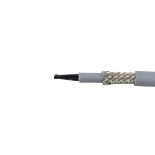 Alpha Wire Pro-Met Screened Control Cable 2 Cores 0.75mm² Copper PVC Grey Sheath 100m 470027CY GE033