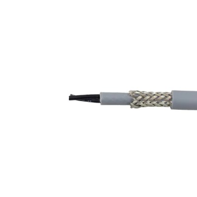 Alpha Wire Pro-Met Screened Control Cable 2 Cores 0.75mm² Copper PVC Grey Sheath 100m 470027CY GE033