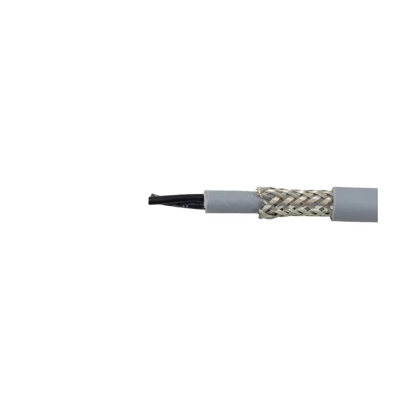 Alpha Wire Pro-Met Screened Control Cable 2 Cores 0.75mm² Copper PVC Grey Sheath 100m 470027CY GE033