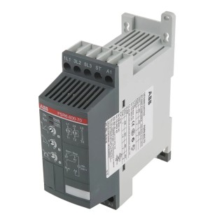 ABB PSR 3 kW 3 Phase Soft Starter 600V AC DIN Rail Mount IP20 