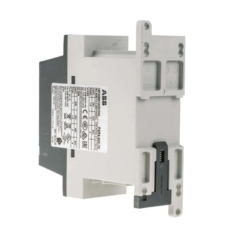 ABB PSR 3 kW 3 Phase Soft Starter 600V AC DIN Rail Mount IP20 