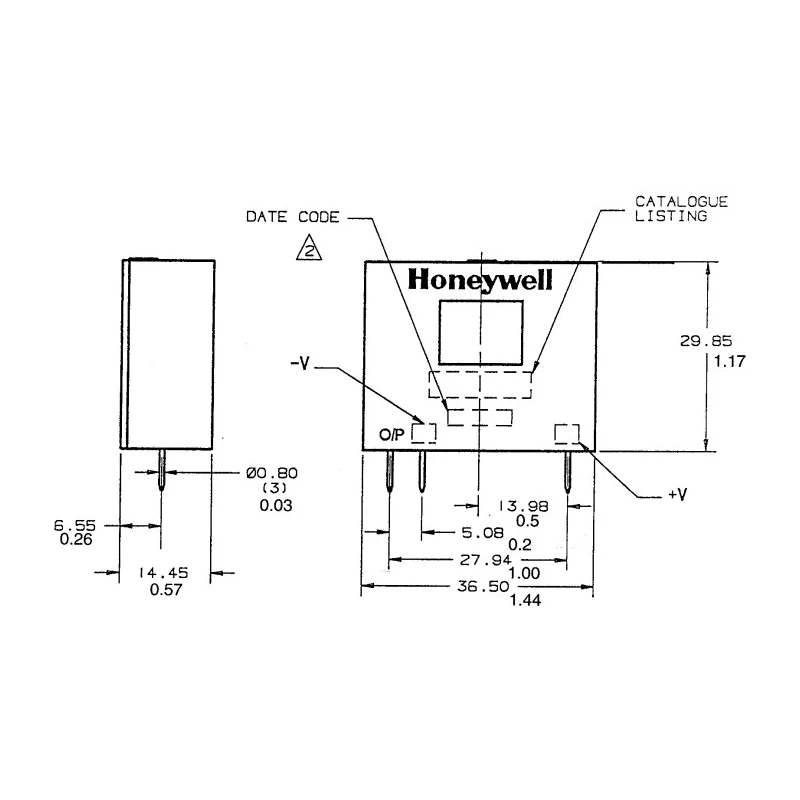 Honeywell Technologies CSNP Series Current Sensor 90A 12-15V DC Supply CSNP661