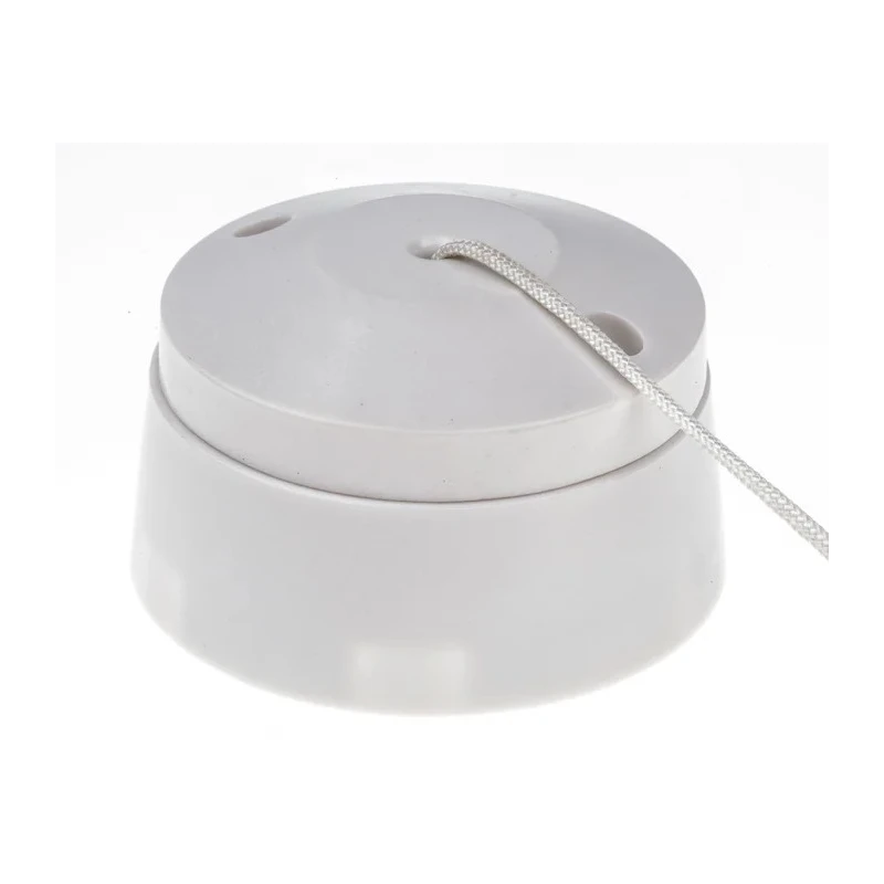 MK Electric White 6A Ceiling Mount Pull Cord Switch 2 Way 3192 WHI