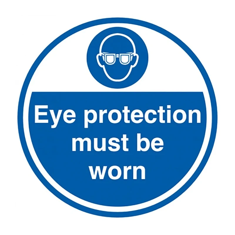 RS PRO Vinyl Mandatory Sign Eye Protection Must Be Worn 450mm Diameter 181-2266