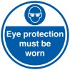 RS PRO Vinyl Mandatory Sign Eye Protection Must Be Worn 450mm Diameter 181-2266